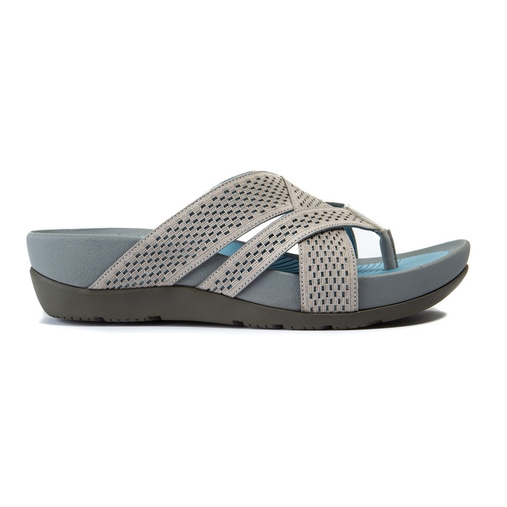 Baretraps Agatha Women's Thong Sandals - Light Blue & Gray Women’s Size 10 M